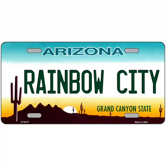 Rainbow City Arizona Metal Sign