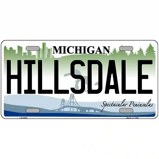 Hillsdale Michigan Metal Sign