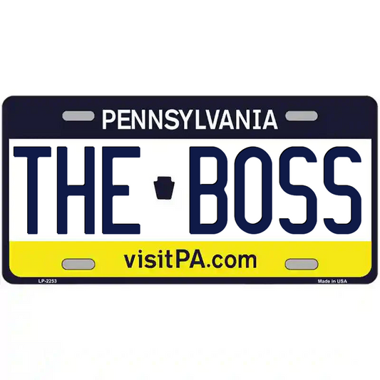 The Boss Pennsylvania Metal Sign