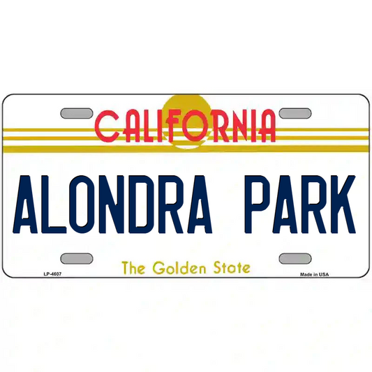 Alondra Park California Metal Sign