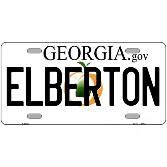 Elberton Georgia Metal Sign