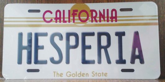 Hesperia California Metal Sign