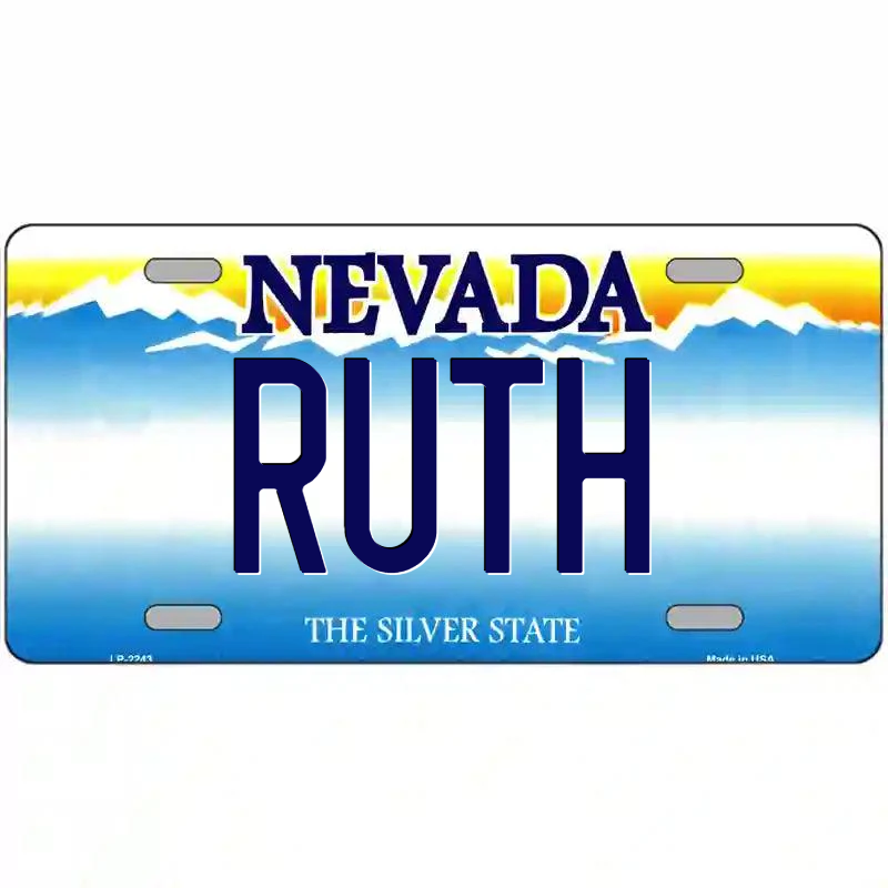 Ruth Nevada Metal Sign
