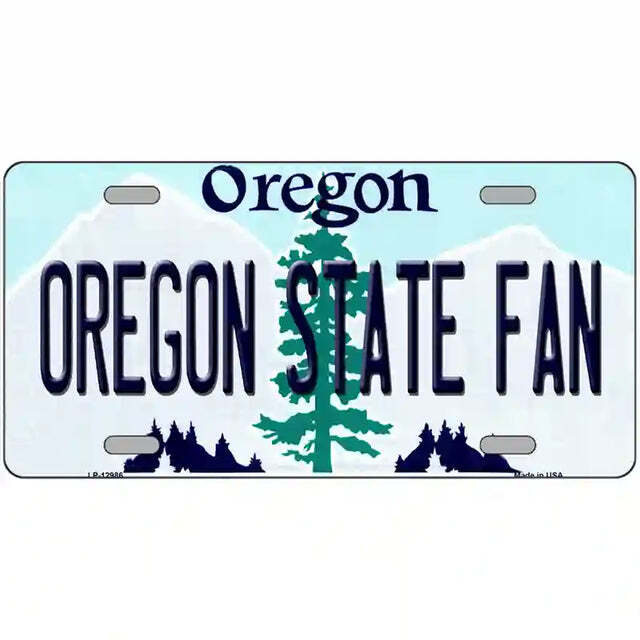Oregon State Fan Oregon Metal Sign