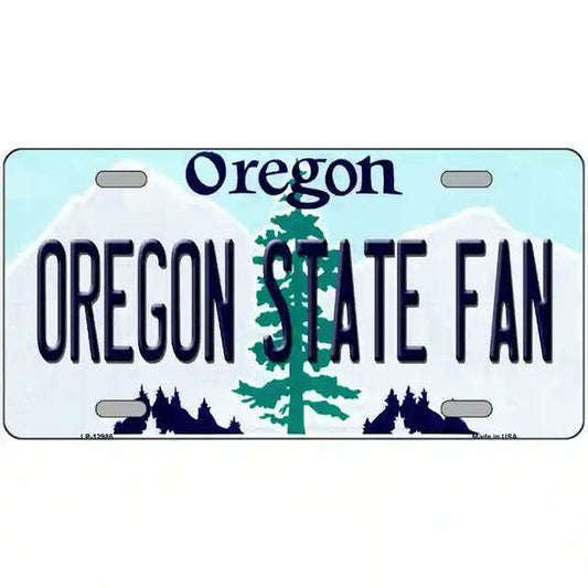 Oregon State Fan Oregon Metal Sign