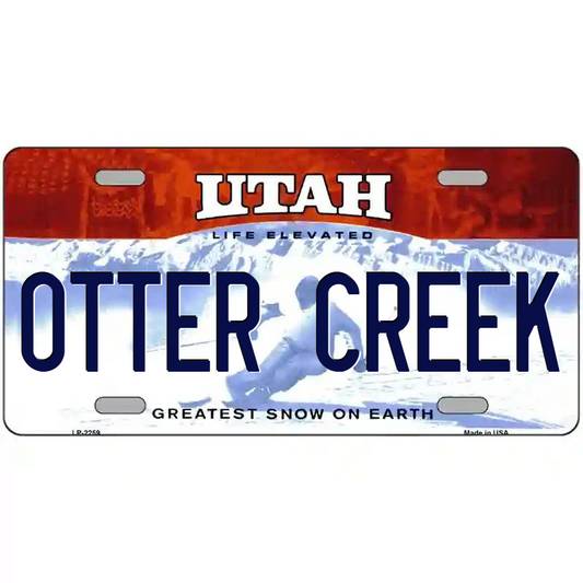Otter Creek Utah Metal Sign