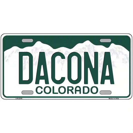 Dacona Colorado Metal Sign
