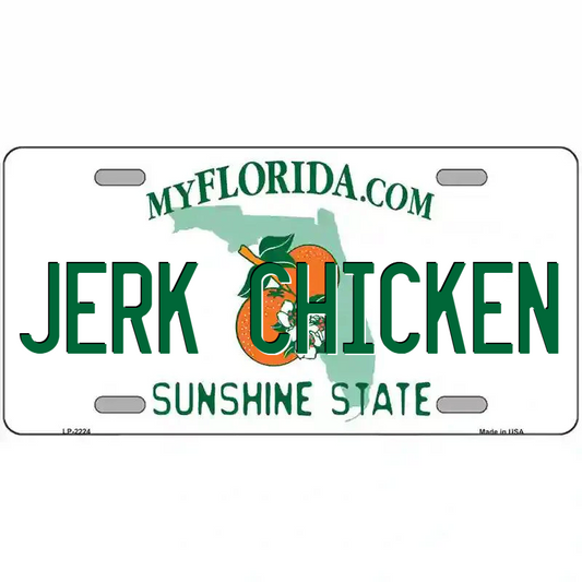 Jerk Chicken Florida Metal Sign