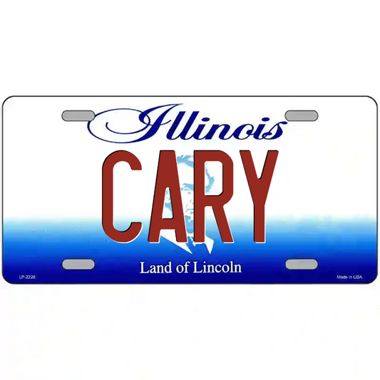 Cary Illinois Metal Sign