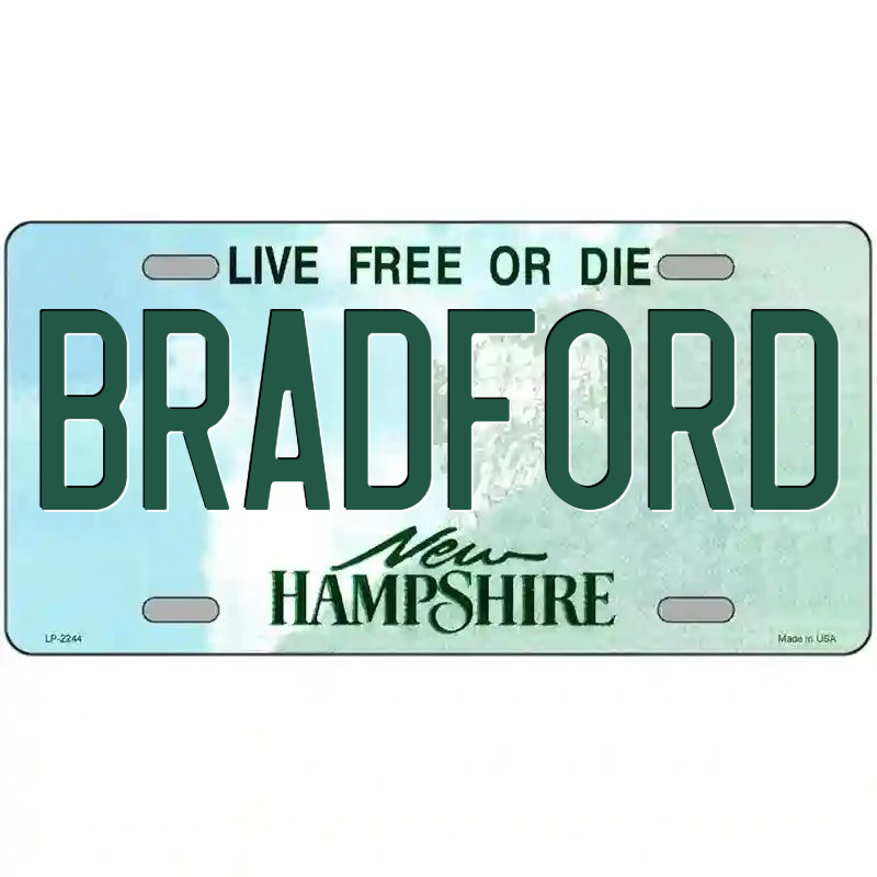 Bradford New Hampshire Metal Sign