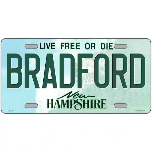 Bradford New Hampshire Metal Sign
