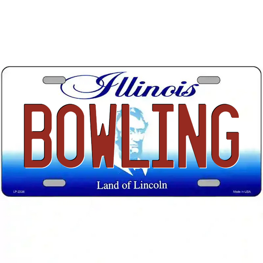 Bowling Illinois Metal Sign