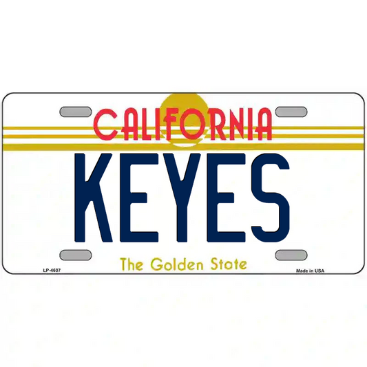 Keyes California Metal Sign