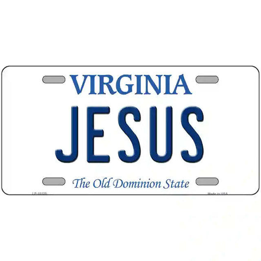 Jesus Virginia Metal Sign