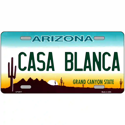 Casa Blanca Arizona Metal Sign