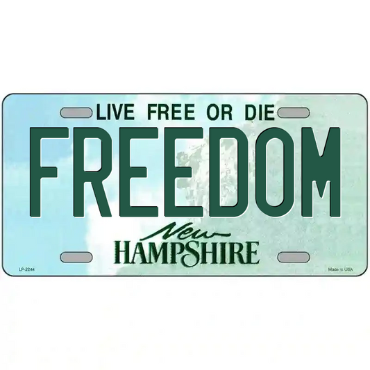 Freedom New Hampshire Metal Sign