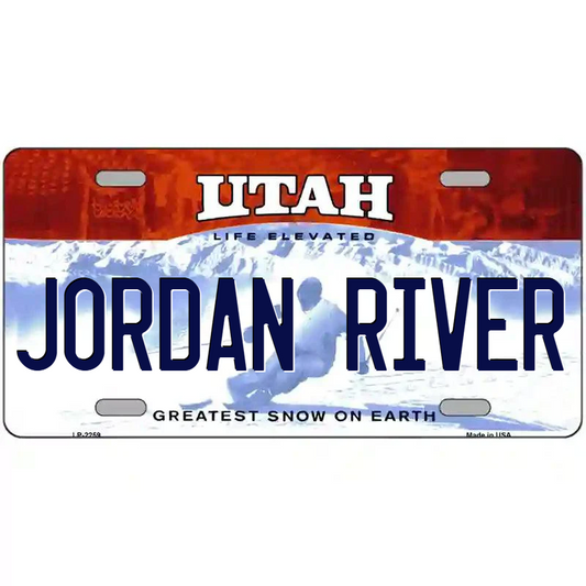 Jordan River Utah Metal Sign