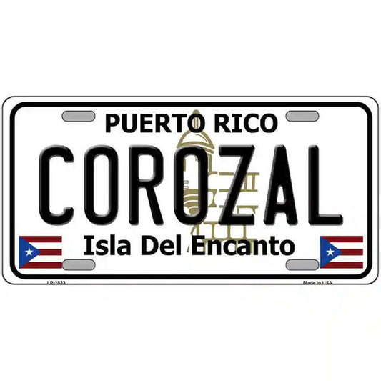 Corozal Puerto Rico Metal Sign
