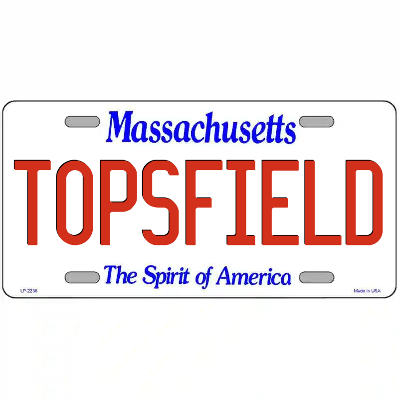 Topsfield Massachusetts Metal Sign