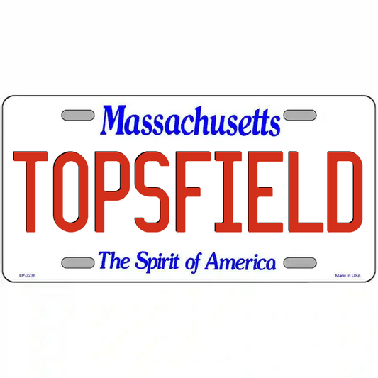 Topsfield Massachusetts Metal Sign