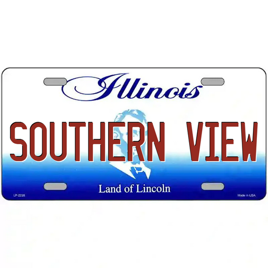Southern View Illinois Metal Sign