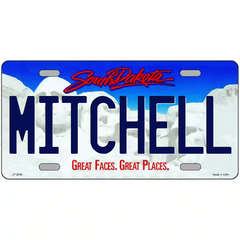 MItchell South Dakota Metal Sign