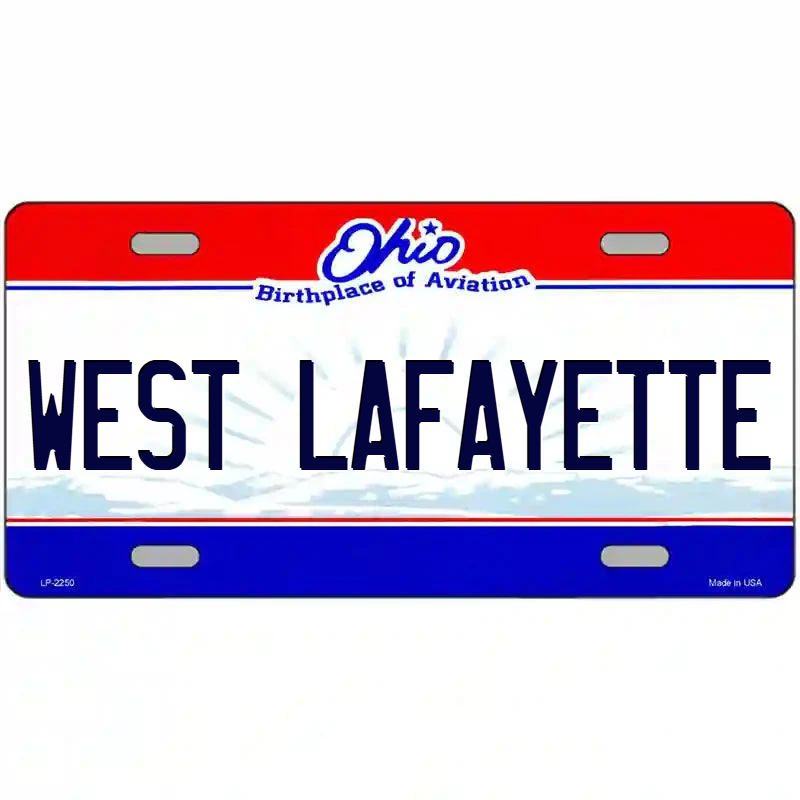West Lafayette Ohio Metal Sign