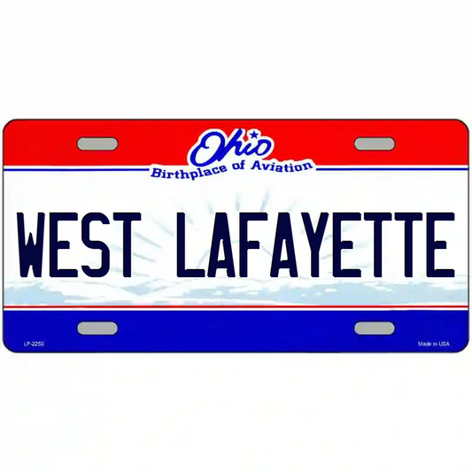 West Lafayette Ohio Metal Sign