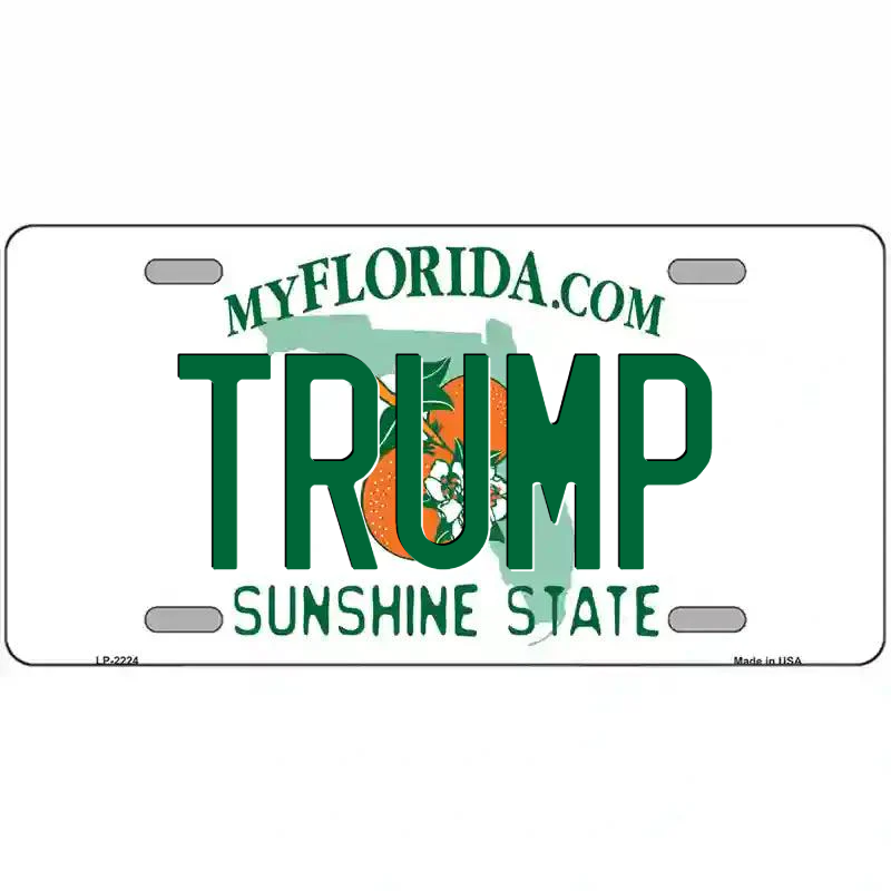 Trump Florida Metal Sign