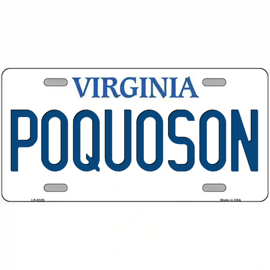 Poquoson Virginia Metal Sign