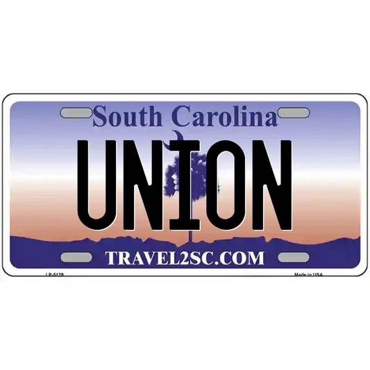 Union South Carolina Metal Sign