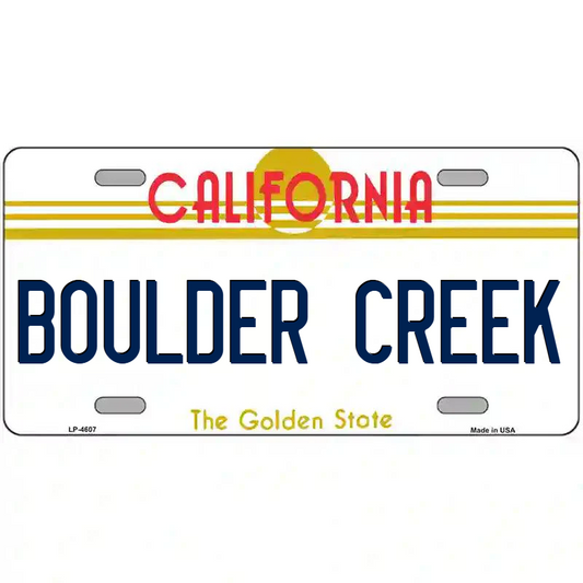 Boudler Creek California Metal Sign