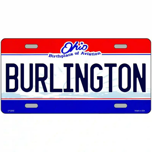 Burlington Ohio Metal Sign