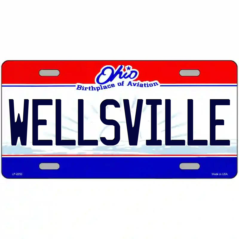 Wellsville Ohio Metal Sign