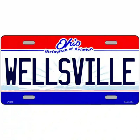 Wellsville Ohio Metal Sign