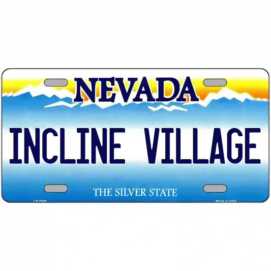 Incline Village Nevada Metal Sign