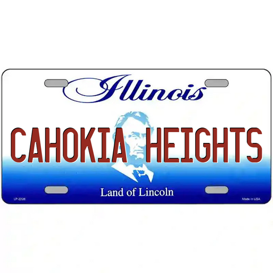 Cahokia Heights Illinois Metal Sign