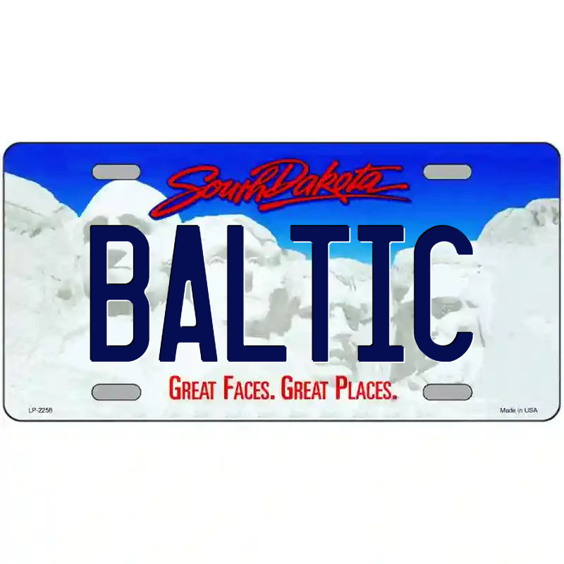Baltic South Dakota Metal Sign