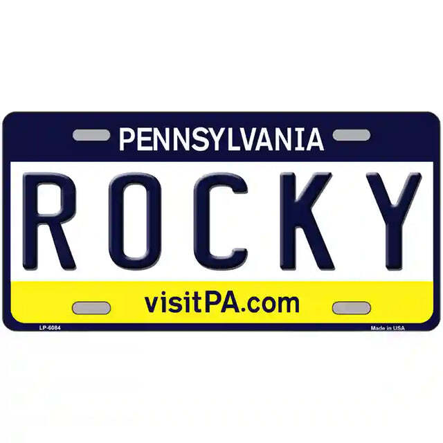 Rocky Pennsylvania Metal Sign