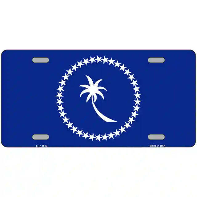 Chuuk Island Flag Metal Sign
