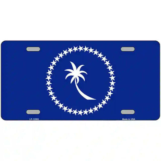 Chuuk Island Flag Metal Sign