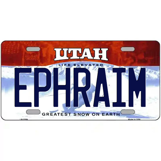 Ephraim Utah Metal Sign