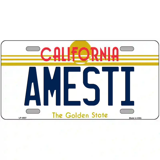 Amesti California Metal Sign