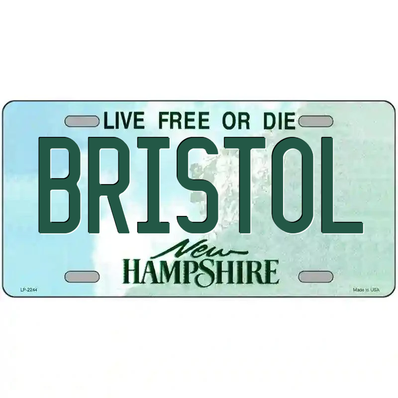 Bristol New Hampshire Metal Sign