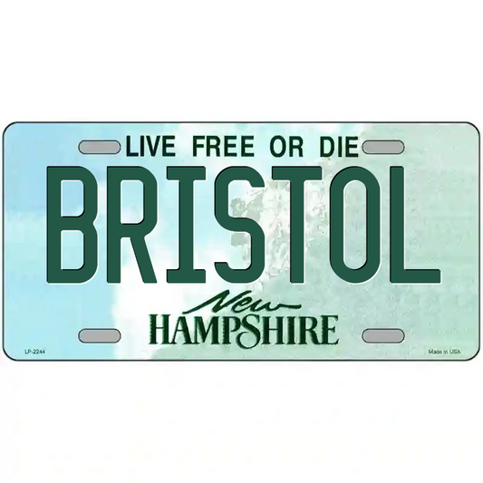 Bristol New Hampshire Metal Sign