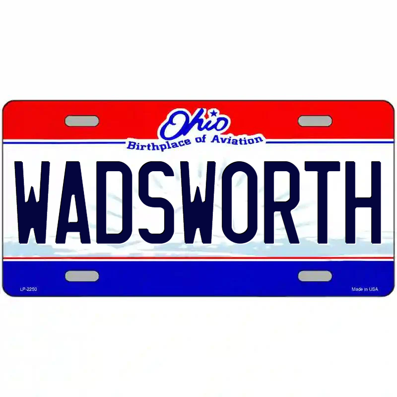 Wadsworth Ohio Metal Sign
