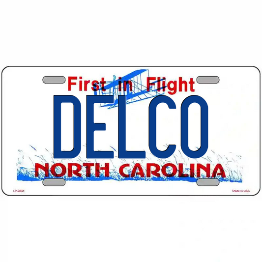 Delco North Carolina Metal Sign