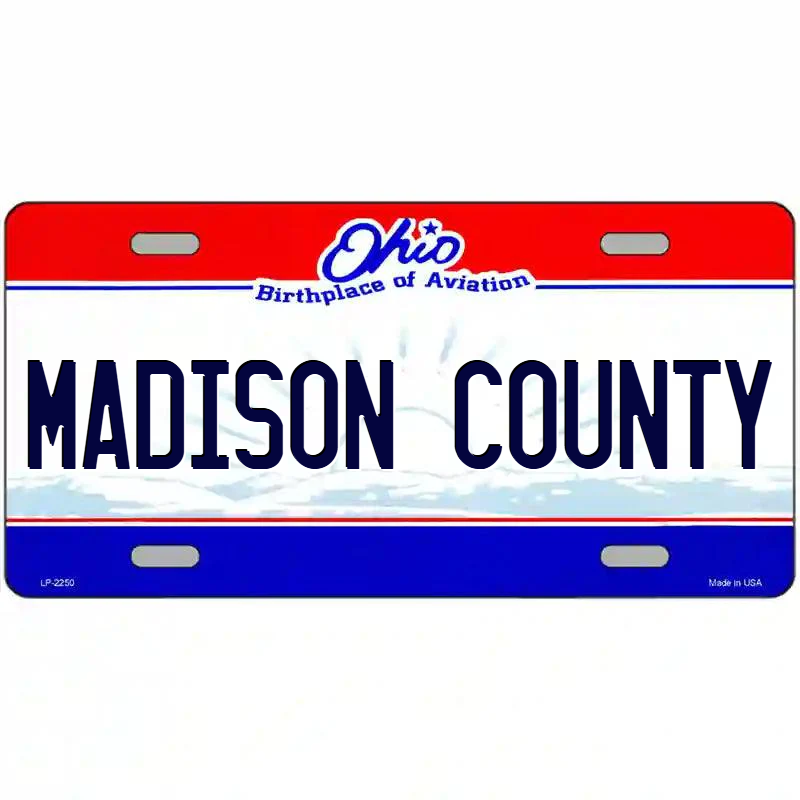 Madison County Ohio Metal Sign