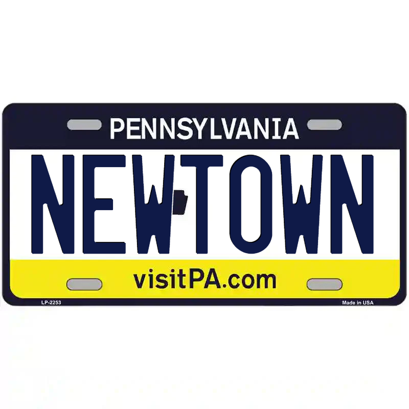 Newtown Pennsylvania Metal Sign