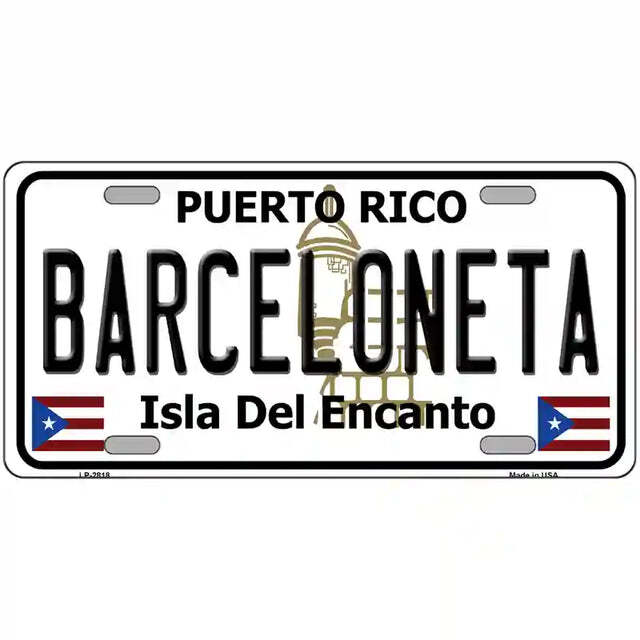 Barceloneta Puerto Rico Metal Sign